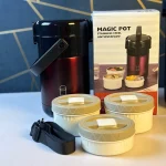 Magic Pot Stainless Steel Antioverflow 3Layers/ম্যাজিক পট স্টেইনলেস স্টীল অ্যান্টি-ওভারফ্লো ৩ স্তর