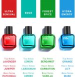 Wild Stone Edge, Forest Spice, Hydra Energy & Ultra Sensual Perfume Combo pack of 4 ( 30 ml each) Eau de Parfum - 120 ml  (For Men)/ওয়াইল্ড স্টোন এজ, ফোরেস্ট স্পাইস, হাইড্রা এনার্জি ও আল্ট্রা সেনসুয়াল পারফিউম কম্বো প্যাক ৪টি – প্রতিটি ৩০ মি.লি., মোট ১২০ মি.লি. (পুরুষদের জন্য) - Image 2